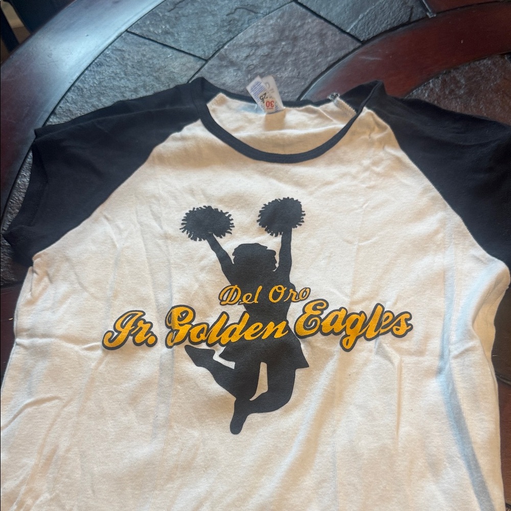 Del oro Jr. Golden Eagles Kids Tee - White & Black